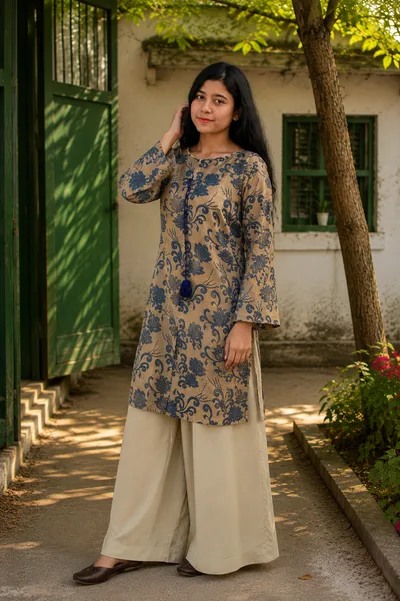 Luxury Exclusive Jacquard Shimmery Chiffon Dress Set — Dresses — Dhaka, Bangladesh | AURAREM — view 2