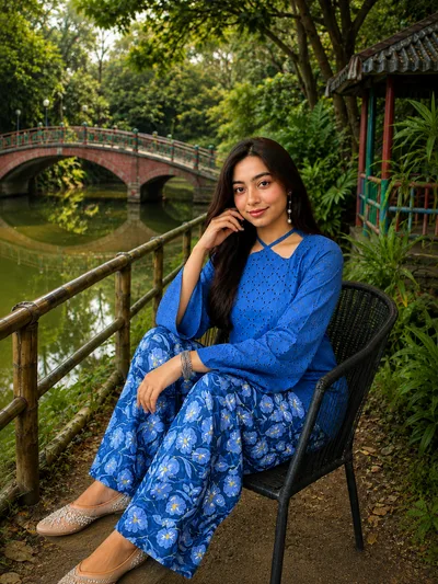 Elegant Chicken Kari Co-ords — Kurtis — Dhaka, Bangladesh | AURAREM — view 3