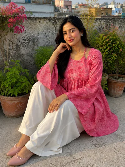 Original indian joypuri Kurti — Kurtis — Dhaka, Bangladesh | AURAREM — view 4