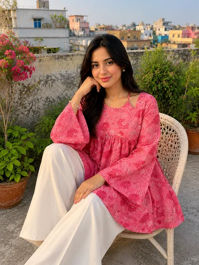 Original indian joypuri Kurti — Kurtis — Dhaka, Bangladesh | AURAREM — view 5