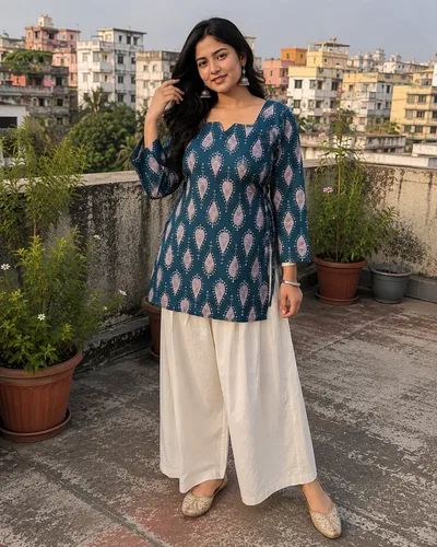 Premium Aarong Cotton kurti — Dresses — Dhaka, Bangladesh | AURAREM