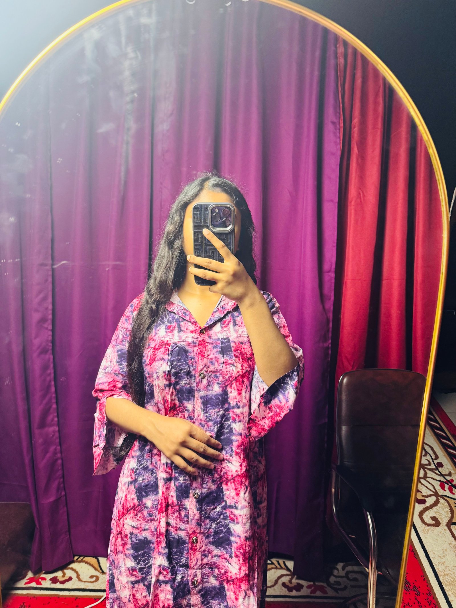 Aurarem Premium China Linen Printed Co-Ord Set | Elegant Casual Wear for Women — Kurtis — Dhaka, Bangladesh | AURAREM — view 2