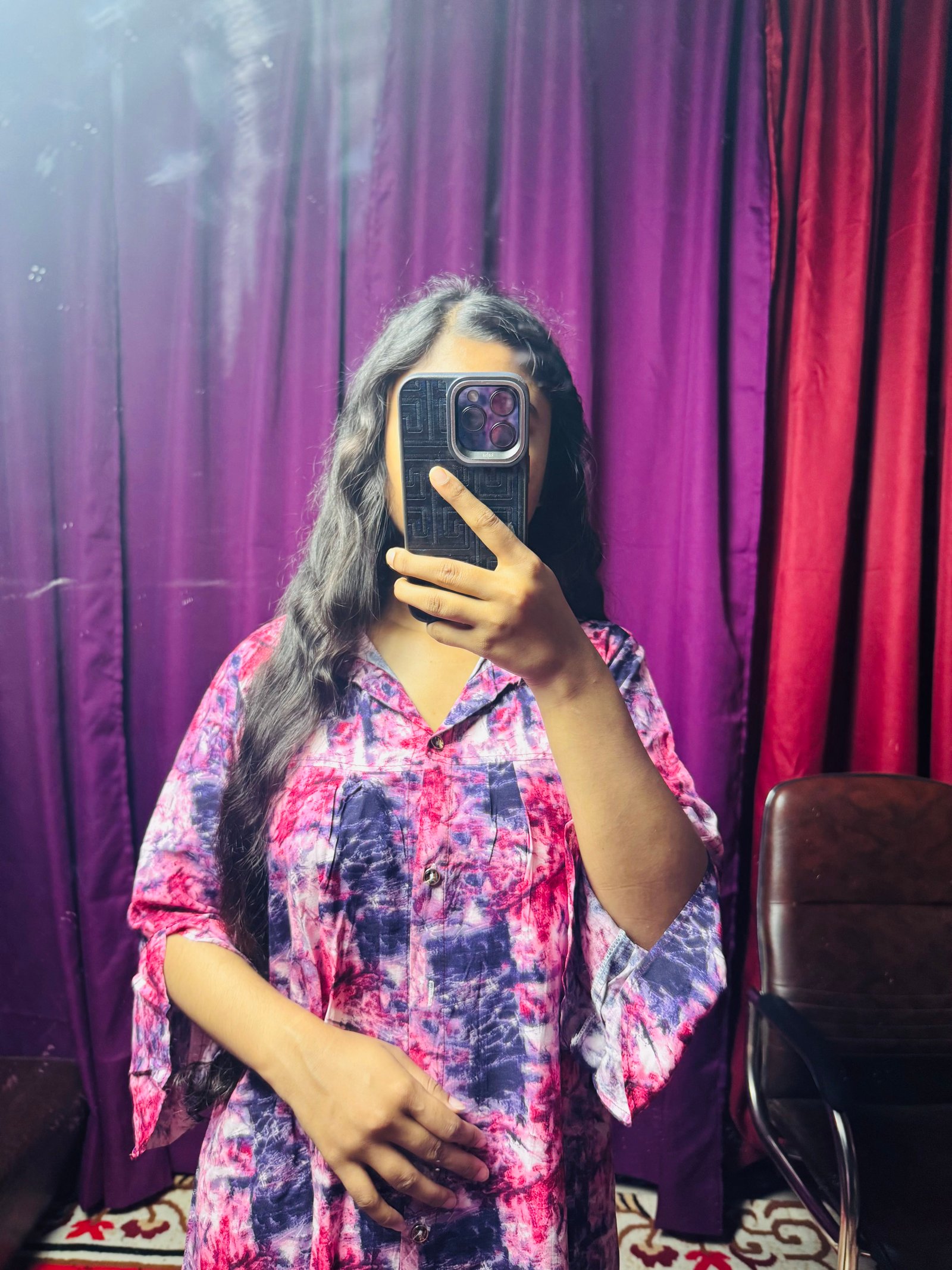 Aurarem Premium China Linen Printed Co-Ord Set | Elegant Casual Wear for Women — Kurtis — Dhaka, Bangladesh | AURAREM — view 3