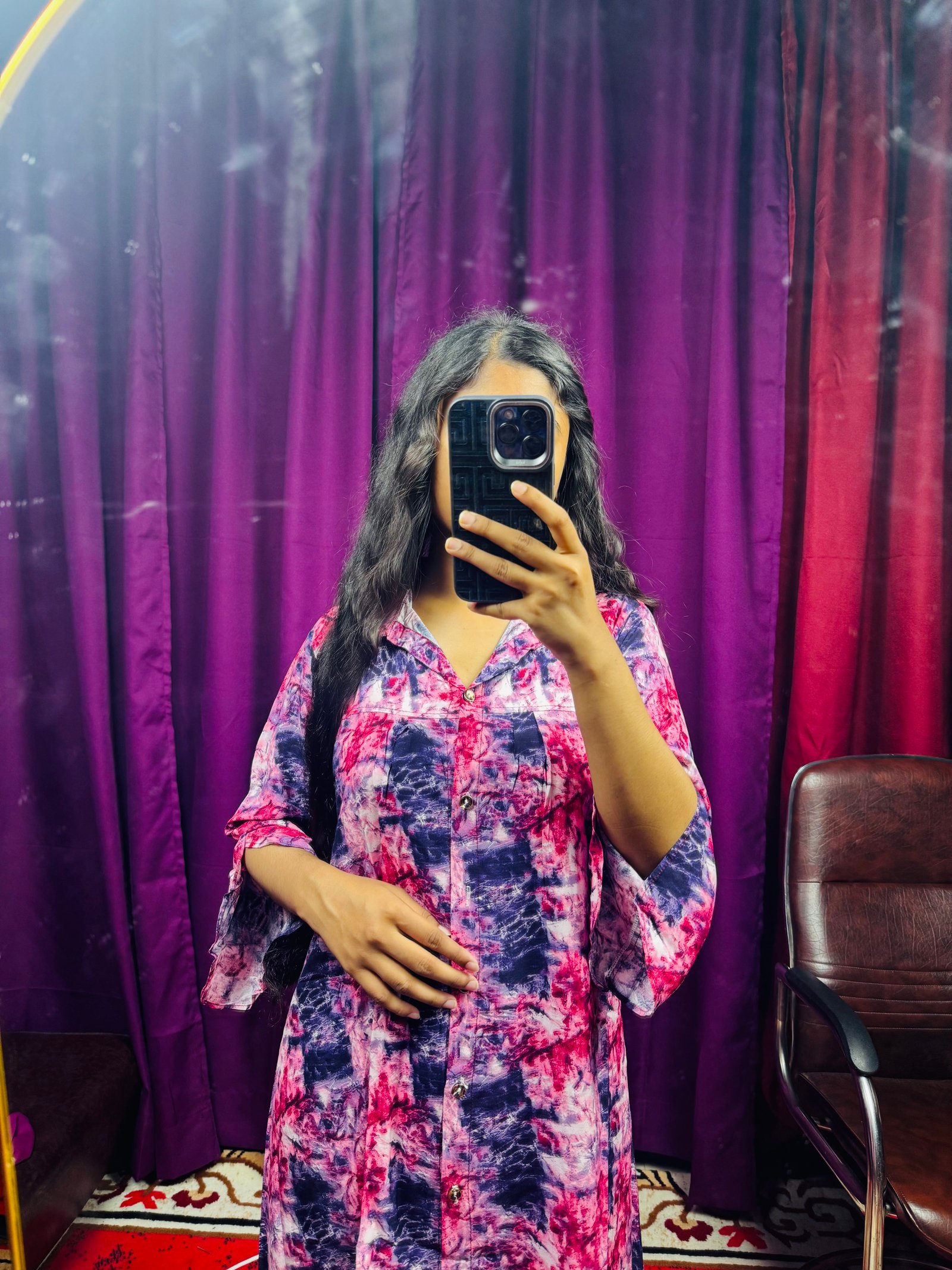 Aurarem Premium China Linen Printed Co-Ord Set | Elegant Casual Wear for Women — Kurtis — Dhaka, Bangladesh | AURAREM — view 6