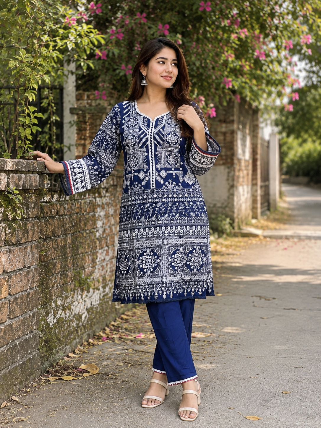 Designer Embroidery Two-Piece | Premium Cotton Elegance — Dresses — Dhaka, Bangladesh | AURAREM